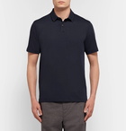 Theory - Slim-Fit Pima Cotton-Blend Piqué Polo Shirt - Blue