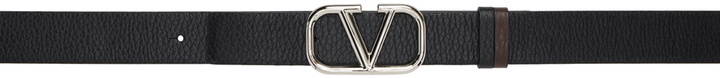 Photo: Valentino Garavani Reversible Black & Brown VLogo Belt