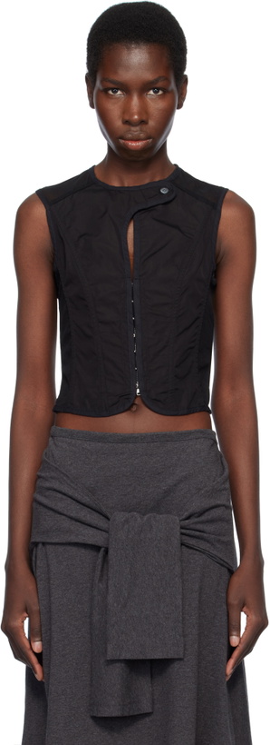 Photo: OUR LEGACY Black Poplin Corset Vest