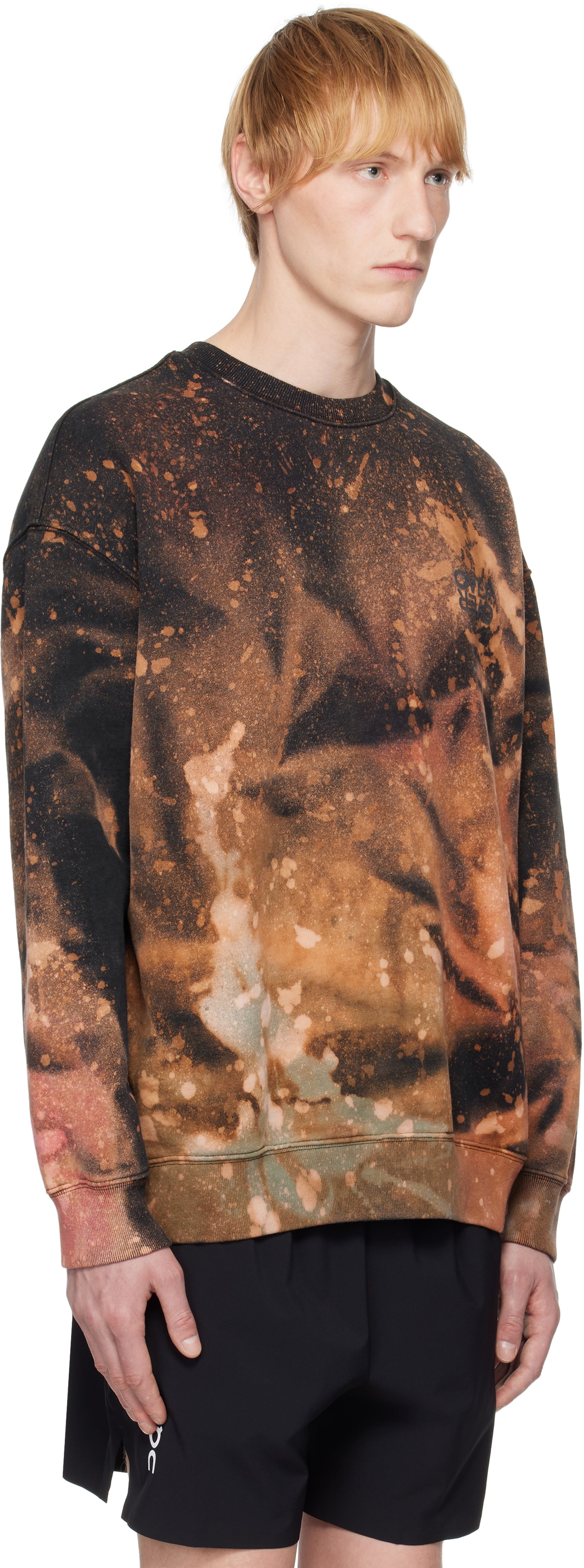 OVER OVER Black & Orange Easy Sweatshirt