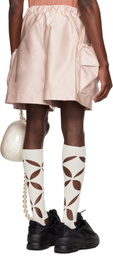 Simone Rocha Pink Cargo Flap Shorts