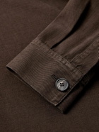 Incotex - Cotton and Cashmere-Blend Overshirt - Brown