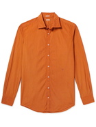 Massimo Alba - Genova Striped Cotton-Poplin Shirt - Orange