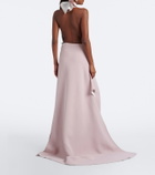 Maticevski Allude asymmetric draped jersey gown