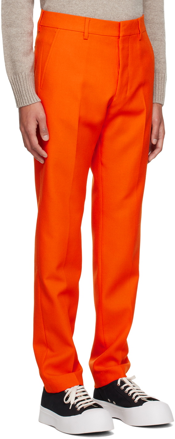 AMI Alexandre Mattiussi Orange Cigarette Trousers AMI Alexandre Mattiussi
