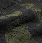 Desmond & Dempsey - Intarsia Cotton-Blend Socks - Black