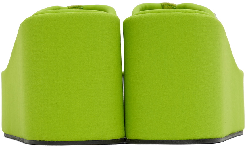 Coperni Green Wedge Sandals