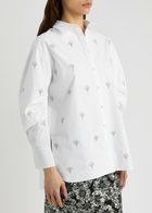 Huishan Zhang Hugo Crystal-embellished Poplin Shirt White