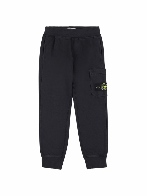 Photo: STONE ISLAND Cotton Sweatpants with Logo Patch