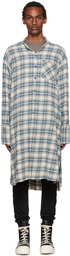 Greg Lauren Blue Plaid Shirt