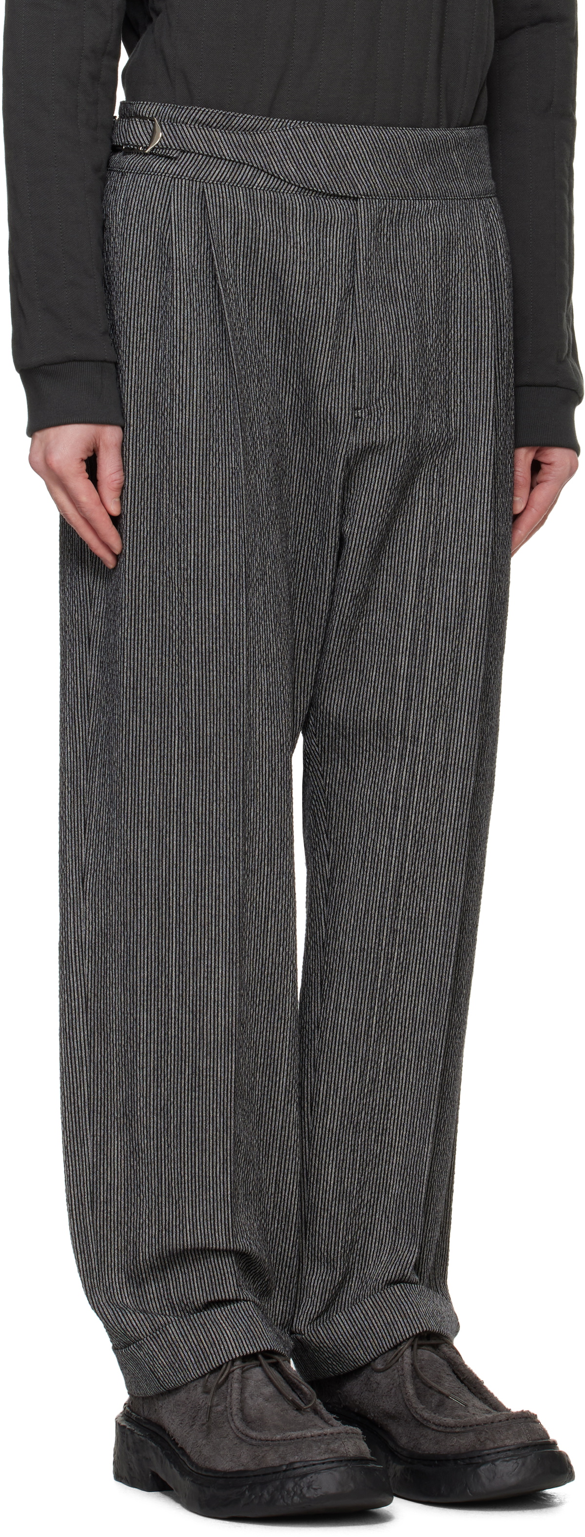 Craig Green Gray Double Pleat Trousers