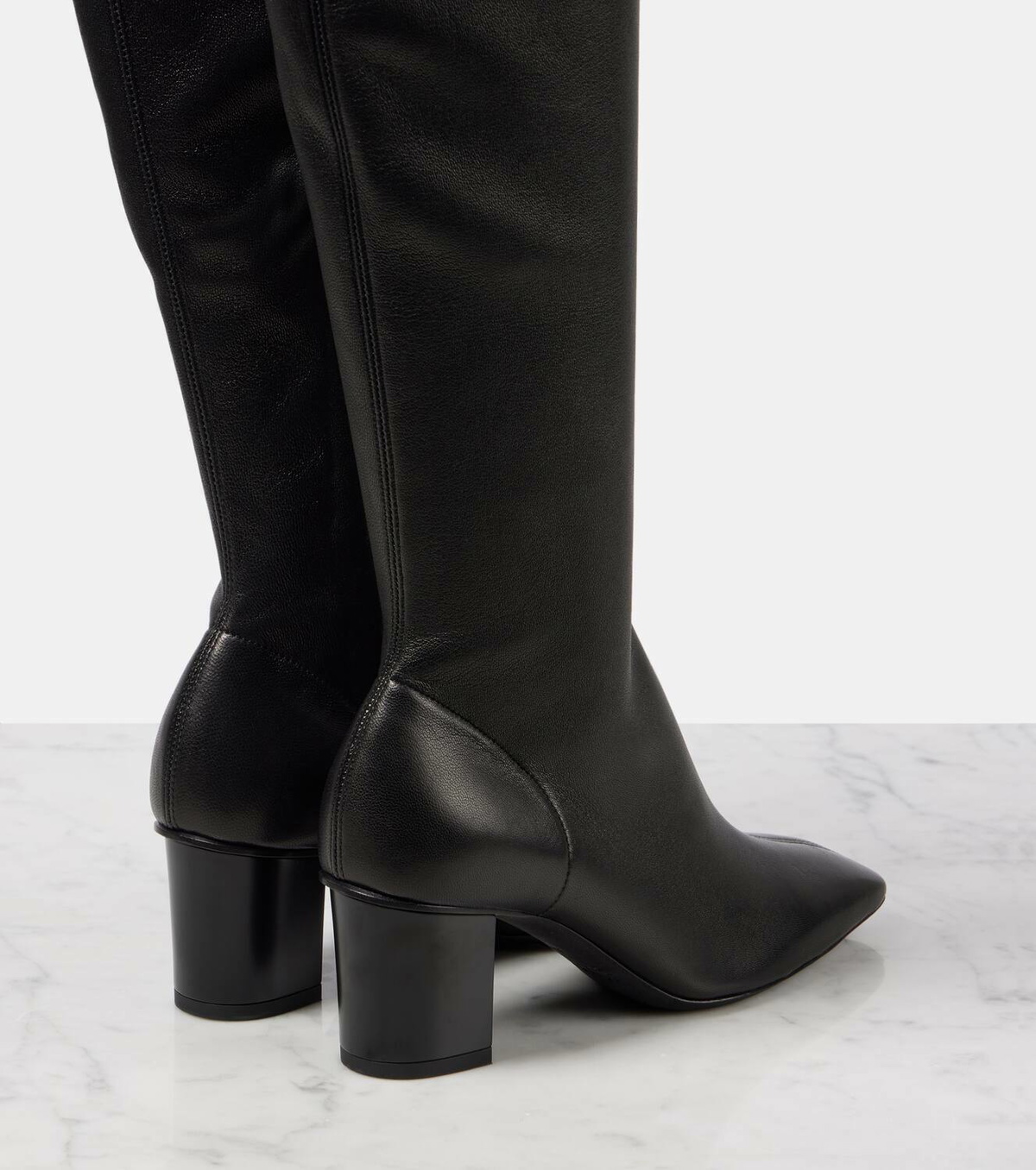 Max Mara Stretchy leather knee-high boots