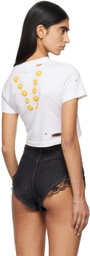 doublet White Magnetic Tight Fit T-shirt