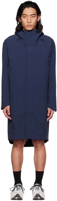 Photo: On Navy Zip-Up Coat