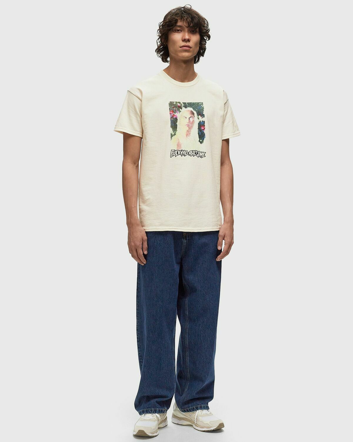【FUCKING AWESOME】 PAINTERLY SHORT SLEEVE TEE BONE Painterly Short Sleeve Tee – Fucking Awesome