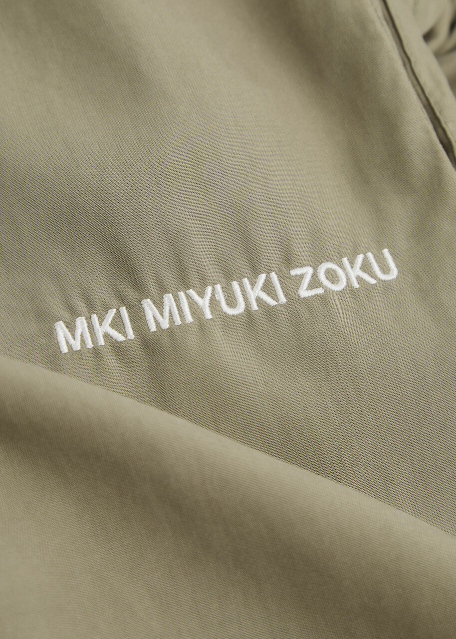 Mki Miyuki Zoku Logo-embroidered Shorts Sage