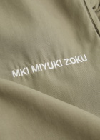 Mki Miyuki Zoku Logo-embroidered Shorts Sage