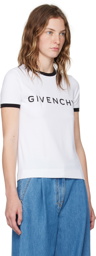 Givenchy White 'Givenchy' Archetype T-Shirt