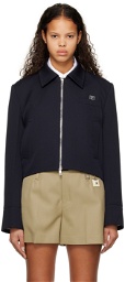 Wooyoungmi Navy Cropped Jacket