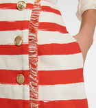 Zimmermann - Postcard striped cotton miniskirt