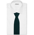 Lardini - 8cm Wool-Flannel Tie - Green
