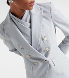 Veronica Beard Miller cotton seersucker blazer