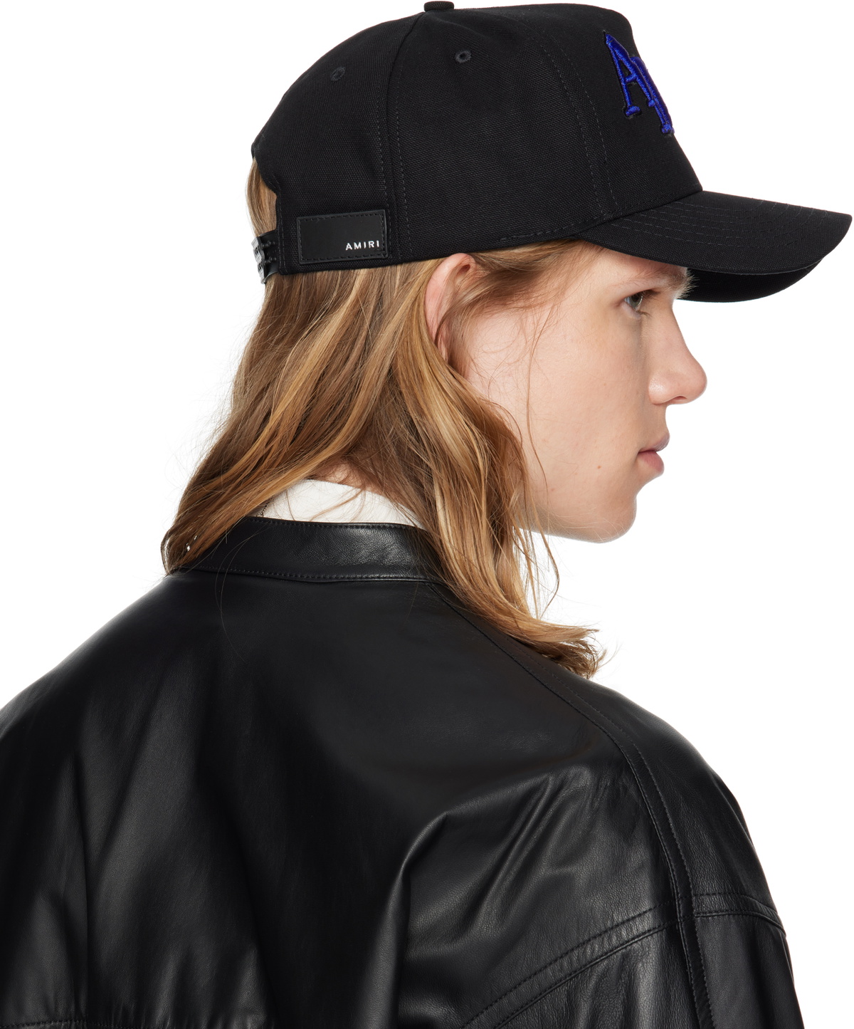 AMIRI Black Staggered 'AMIRI' Canvas Cap