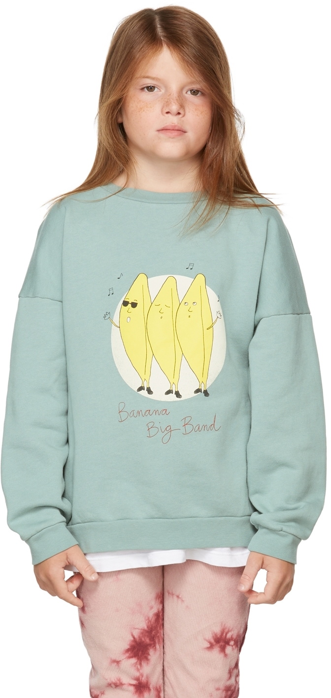 The Campamento Kids Blue Fleece Banana Big Band Sweatshirt The Art