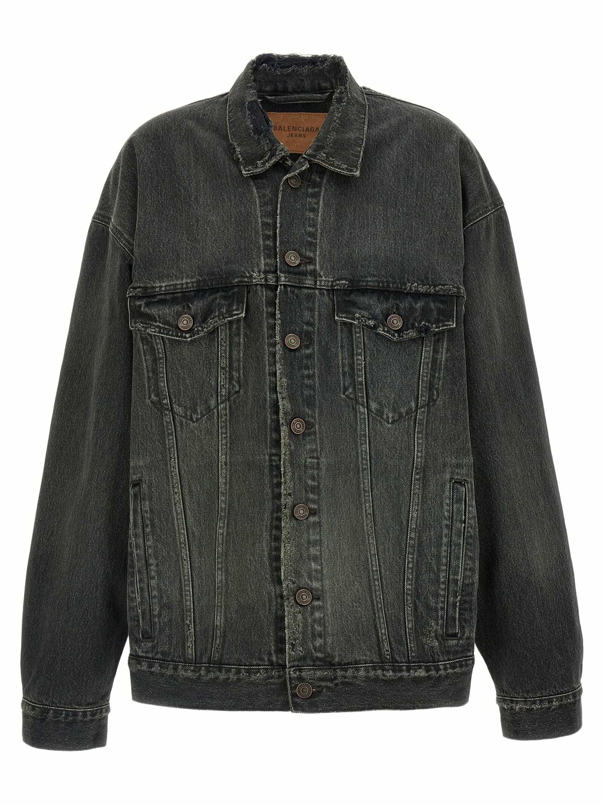 ジャケット Balenciaga Black Jersey Oversize Blazer 24177800_54232707_600.jpg