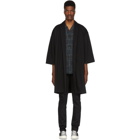 Naked and Famous Denim SSENSE Exclusive Black Over Coat