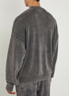Represent Stamped Logo Cotton Jumper Grey