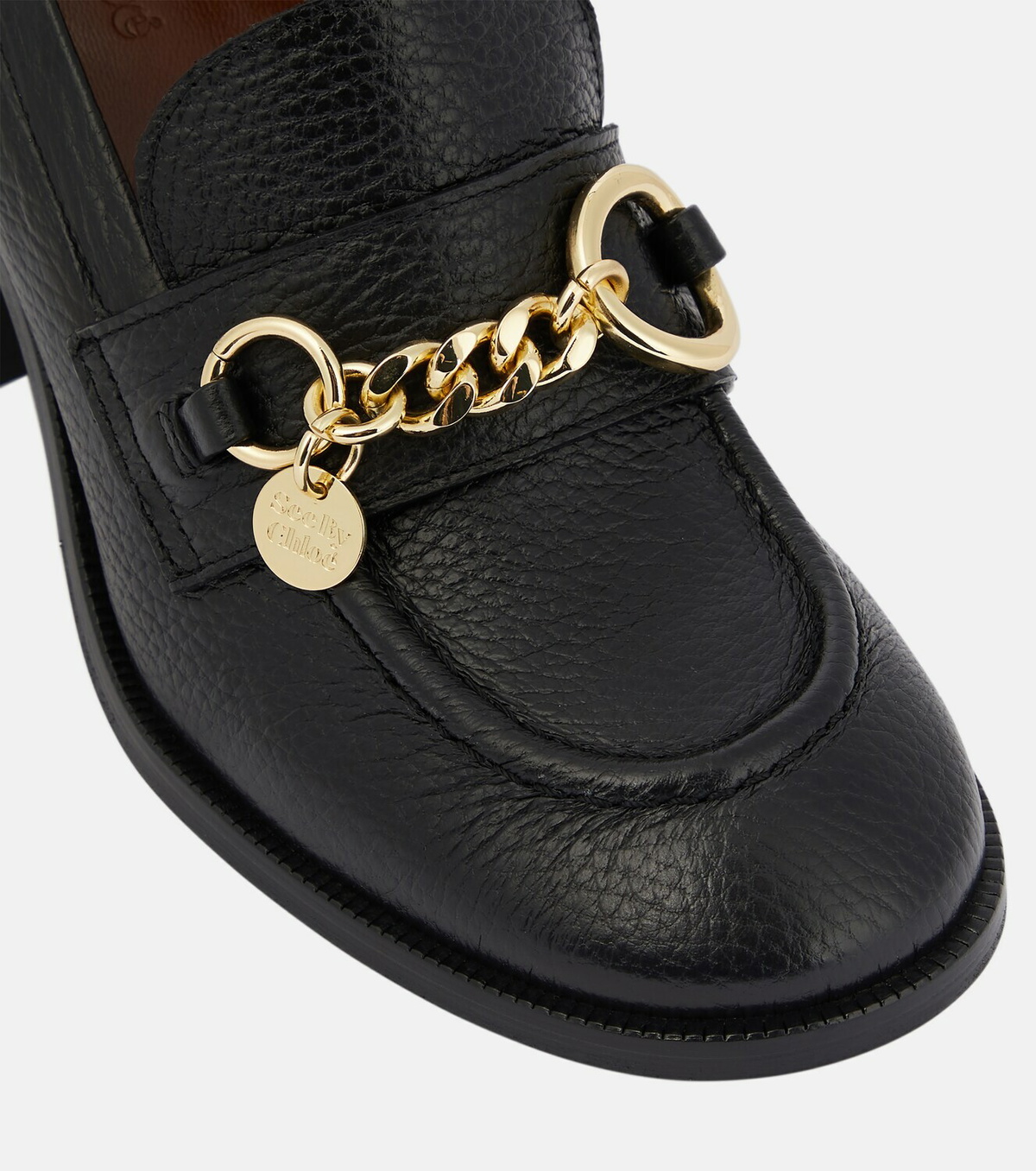 See By Chloé Aryel leather loafer pumps See by Chloe