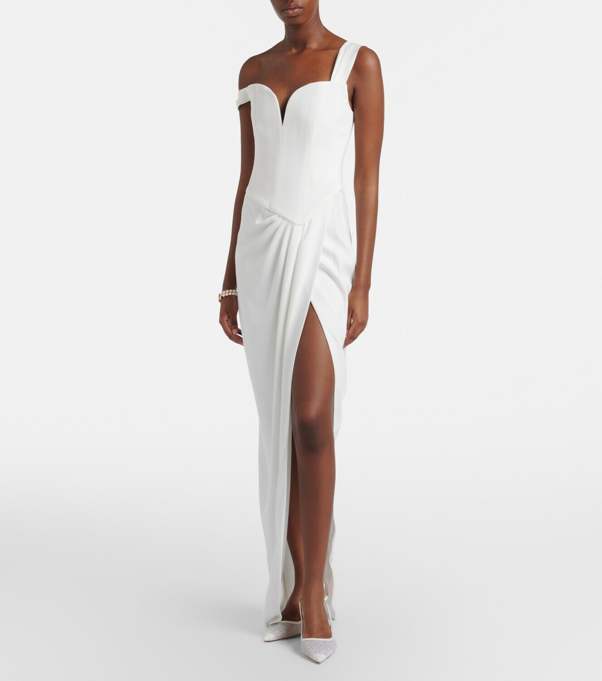 Jimmy Choo Bridal Love leather slingback pumps