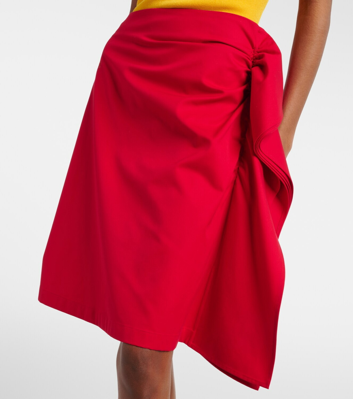Loewe Cotton and silk gabardine miniskirt