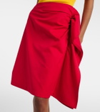 Loewe Cotton and silk gabardine miniskirt
