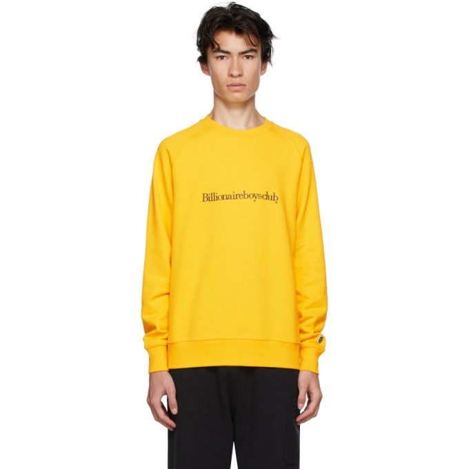 Photo: Billionaire Boys Club Yellow Embroidered Logo Sweatshirt