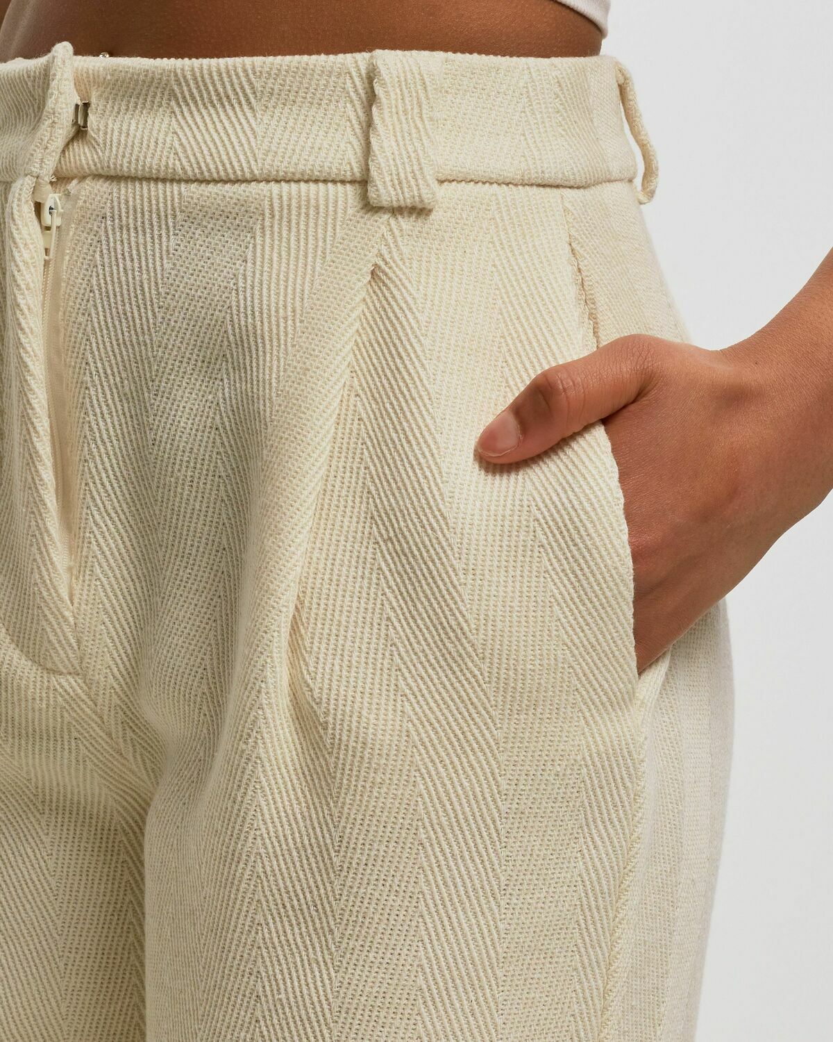 Ayen  Pleated Pants Beige Casual Pants