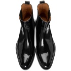 AMI Alexandre Mattiussi Black Patent Chelsea Boots