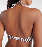 Eres Storm printed bikini top