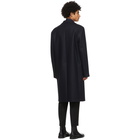 Jil Sander Navy Wool Essential Coat