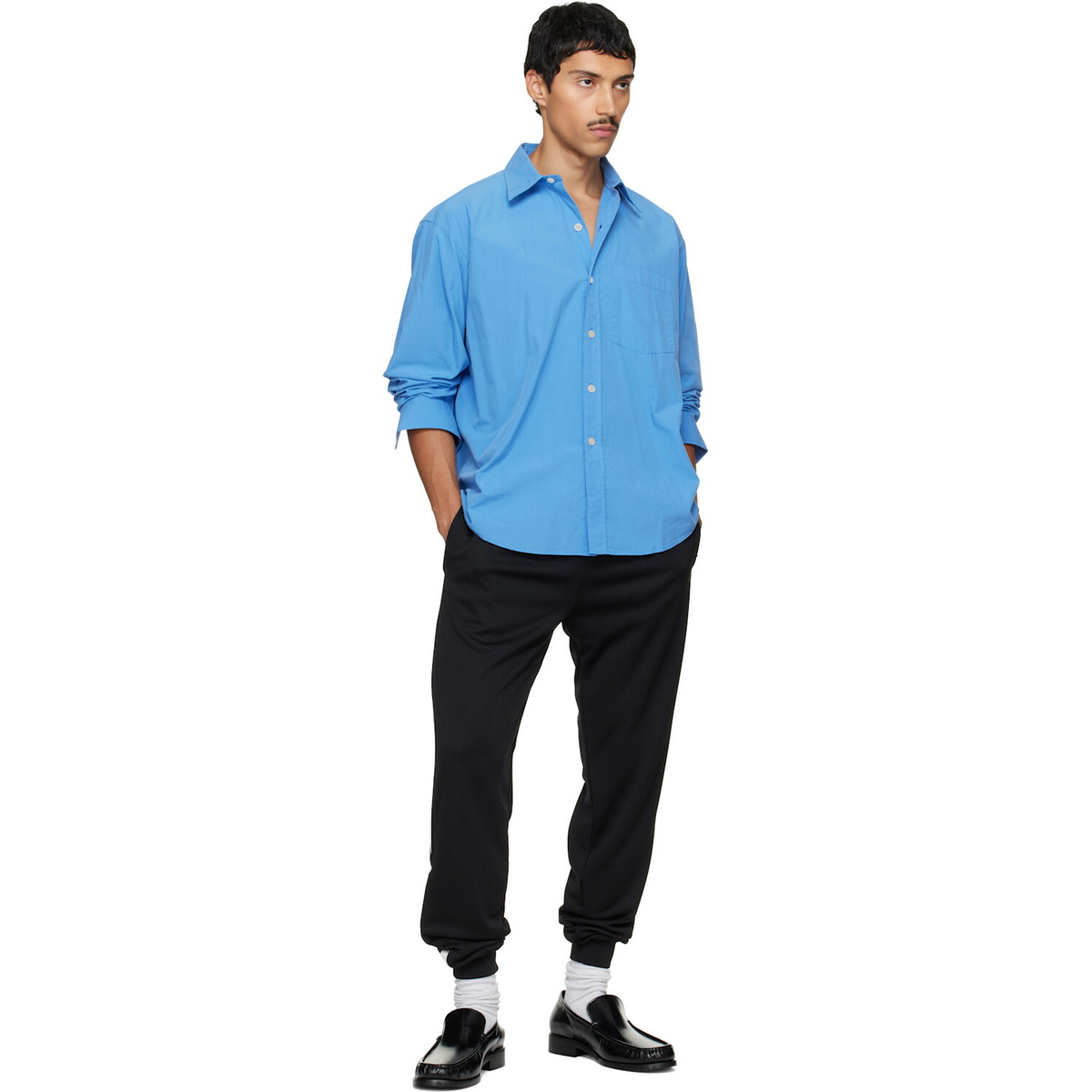MM6 Maison Margiela Black Drawstring Sweatpants