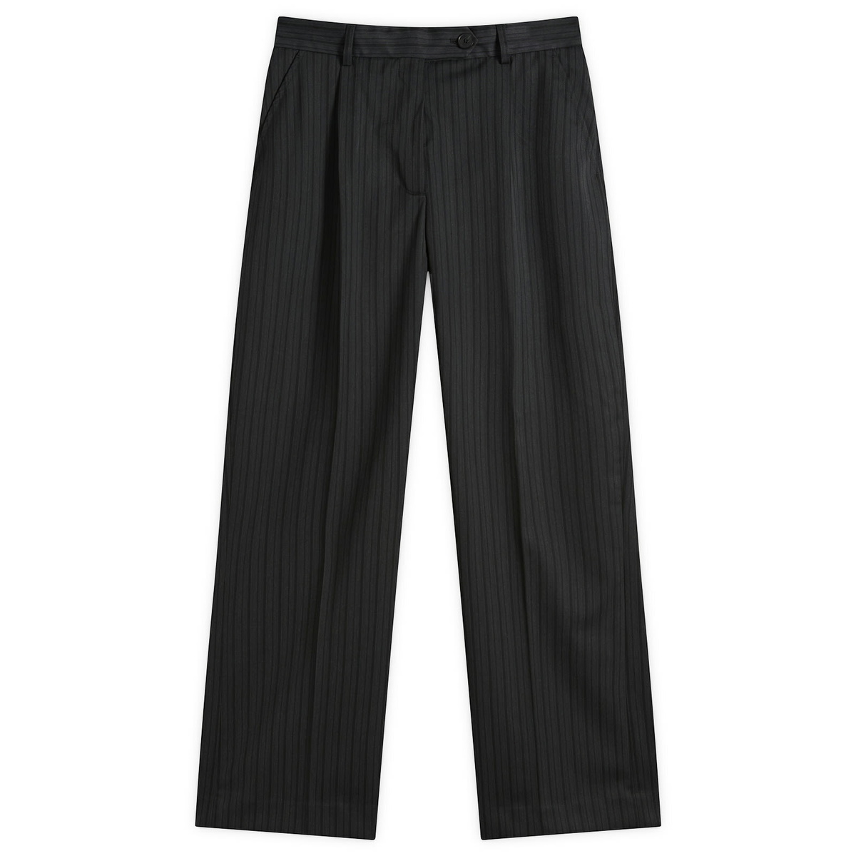 mfpen Women's Primary Trousers in Wide Grey Double Stripe