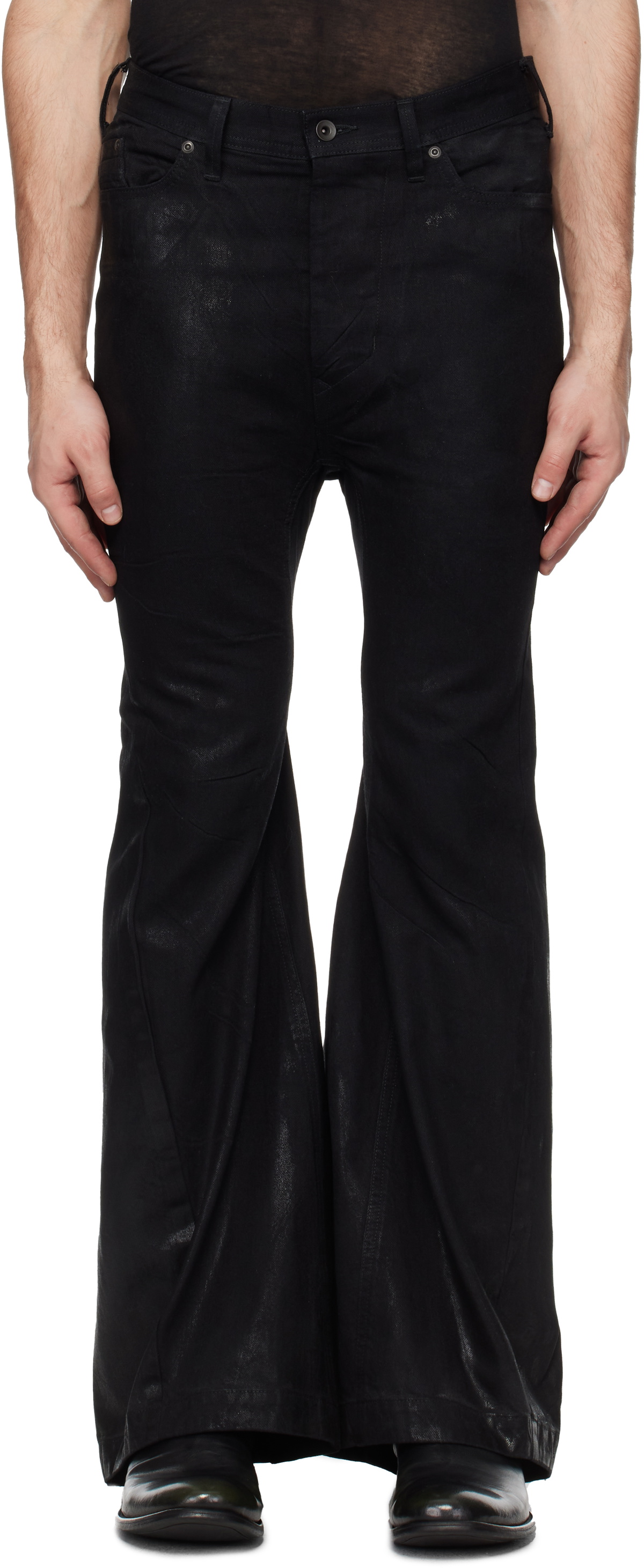 パンツ julius Flared Jet Pants 887PAM5 black Flared Jet Pant Black 887PAM5 – JULIUS OFFICIAL STORE