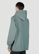 Acne Studios - Logo Print Hooded Sweatshirt in Green