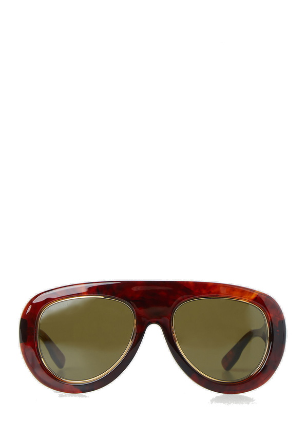 Photo: Navigator Frame Tortoiseshell Sunglasses in Brown