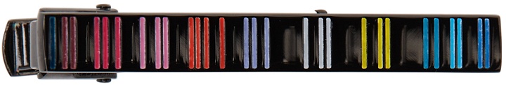 Photo: Paul Smith Black & Multicolor Stripes Tie Bar