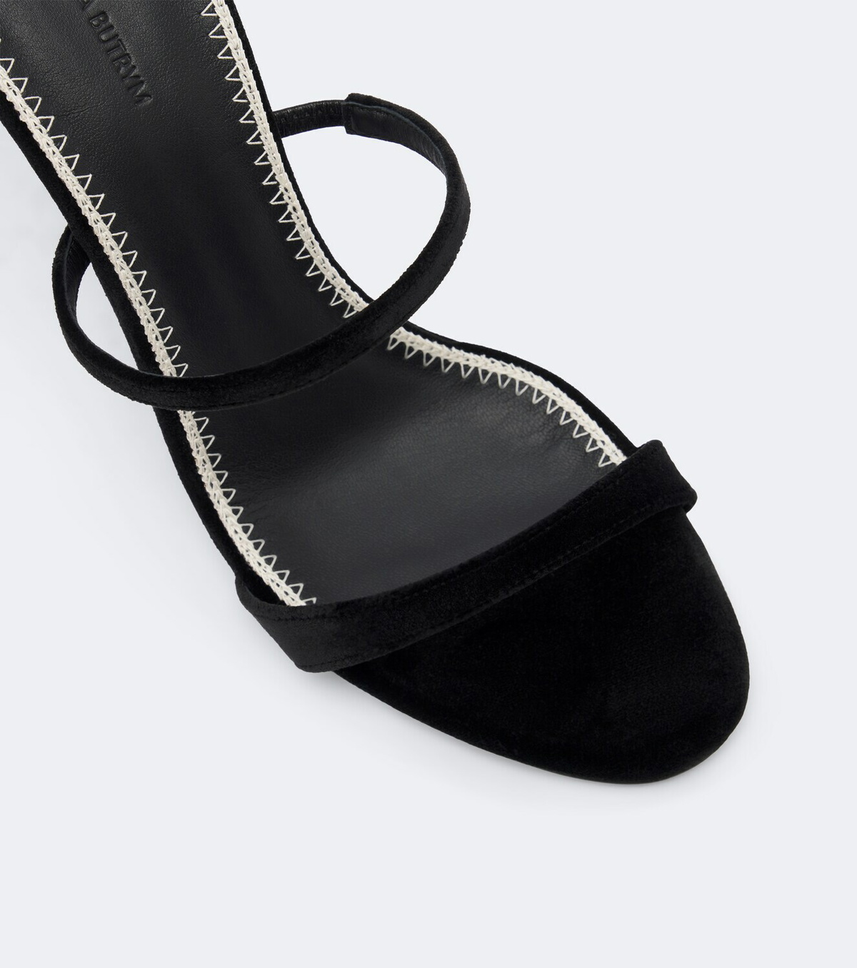 Magda Butrym Floral-appliqué velvet mules