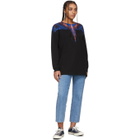 Marcelo Burlon County of Milan Black and Pink Wings Long Sleeve T-Shirt