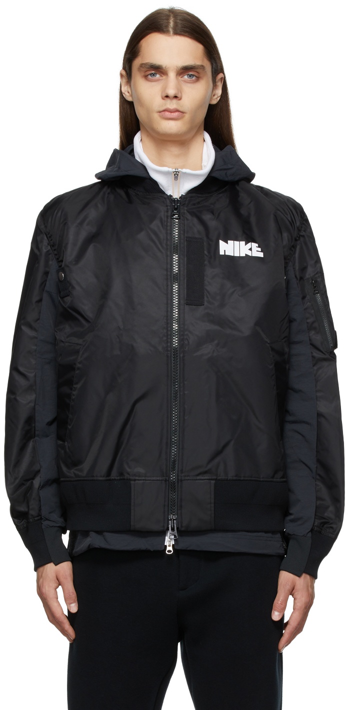 Nike Black Sacai Edition Bomber Jacket Nike