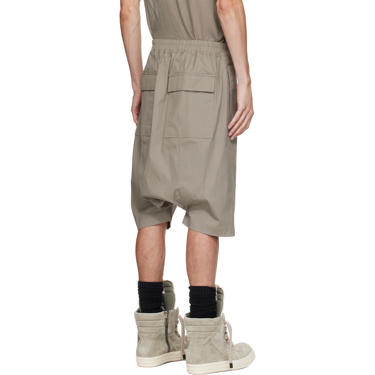 Rick Owens Taupe Tower Rick S Pods Shorts